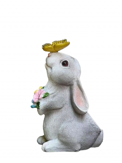 Фигурка садовая Bunnyfly на солнечной батарее-1