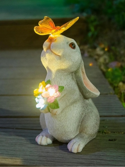 Фигурка садовая Bunnyfly на солнечной батарее-2