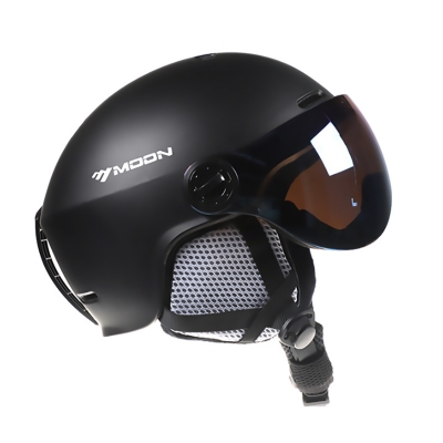 Лыжный шлем с очками Moon black XL-4